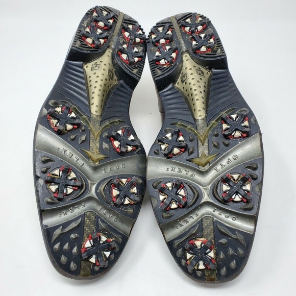 Footjoy Icon 52195 Brown Leather Golf Shoes - Picture 8 of 8